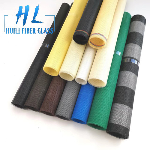 Heat Set Fiberglass Bug Screen dengan Selvedge tertutup Diameter benang 0,25mm Lebar hingga 3,0m