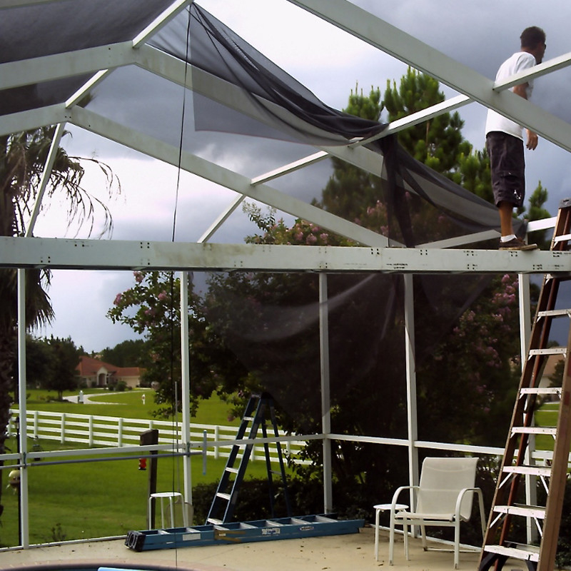 Perlindungan UV Pest Resistant Patio Screen Mudah Dipasang 6ft-9ft Lebar 30m/100ft Panjang