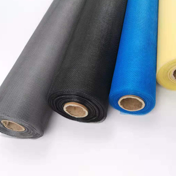 120g/M2 Berat Standar Fiberglass Window Screen Jenis Benang E-Glass awet