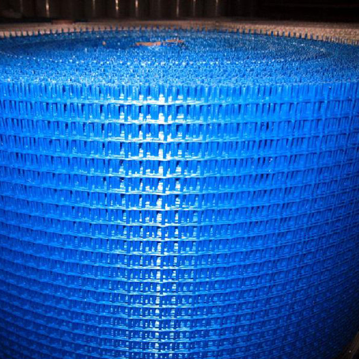 Square 4 * 4mm Putih Kaca Serat Jaring Serat Kaca Plaster Mesh Roll Untuk Isolasi Dinding Dan Perbaikan