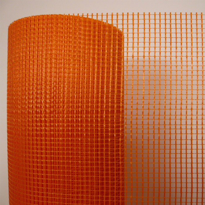 Square 4 * 4mm Putih Kaca Serat Jaring Serat Kaca Plaster Mesh Roll Untuk Isolasi Dinding Dan Perbaikan