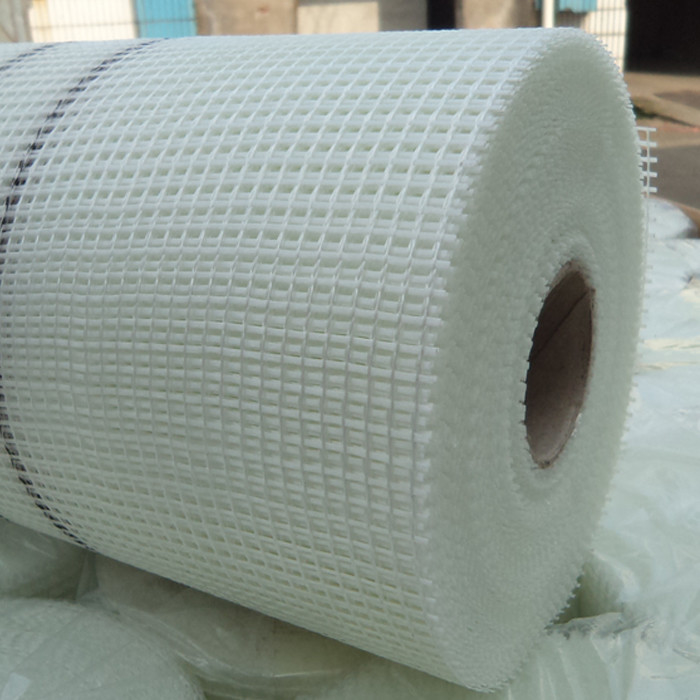 C Glass Glass Fiber Mesh Fabric Fiber Glass Mesh 1m-1.5m Kekuatan tarik yang kuat 800N