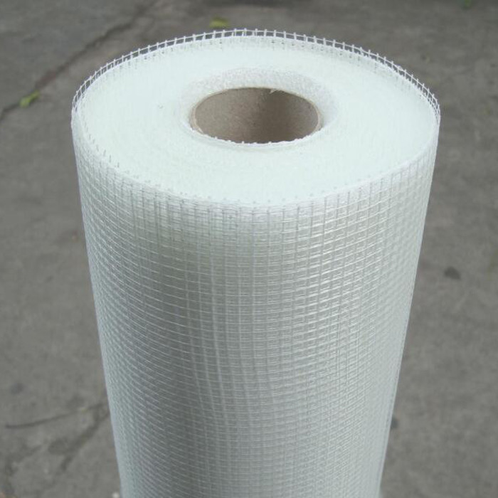 White C Glass Fiberglass Mesh / Glass Fiber Mesh Fabric Untuk Dinding 50m-200m Panjang Tahan Air
