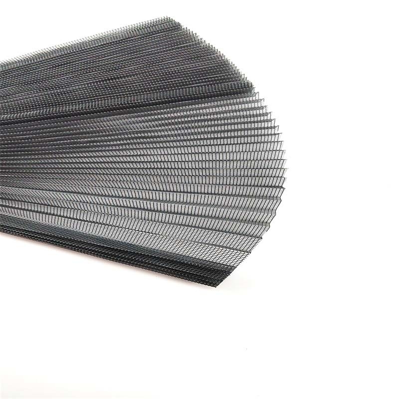 14mm Tinggi Pleated Plisse Insect Screen Menyimpan Ruang Low Maintenance Dengan Lebar Plisse 0,5-3,5m