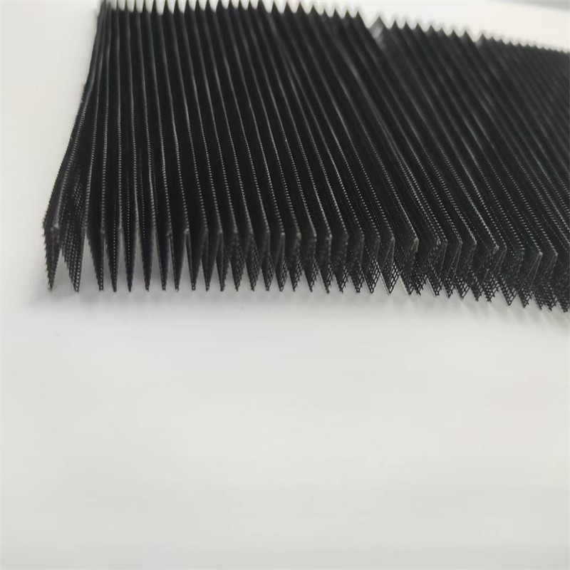 Peningkatan 18mm Tinggi Lipat Anti Serangga Plisse Screen Untuk Jendela Dan Pintu
