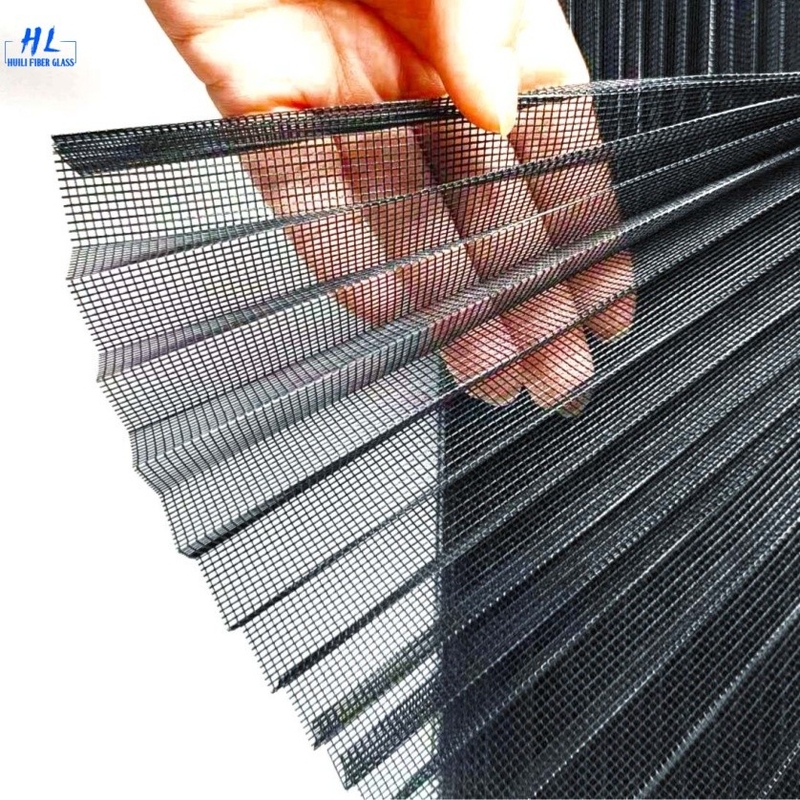 2.5m lebar pleated Insect Screen 120g / M2 Untuk pencegahan serangga bebas kerumitan