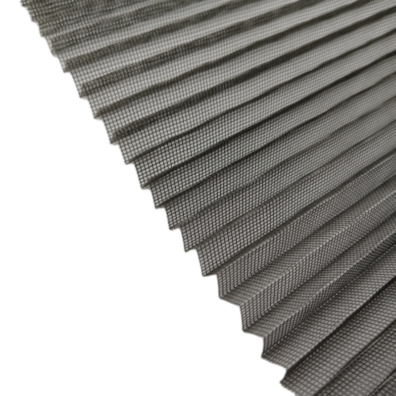 Jaring layar lipatan lebar plisse 0,5-3,5m dan lebar pleated 18mm untuk kebutuhan pelanggan