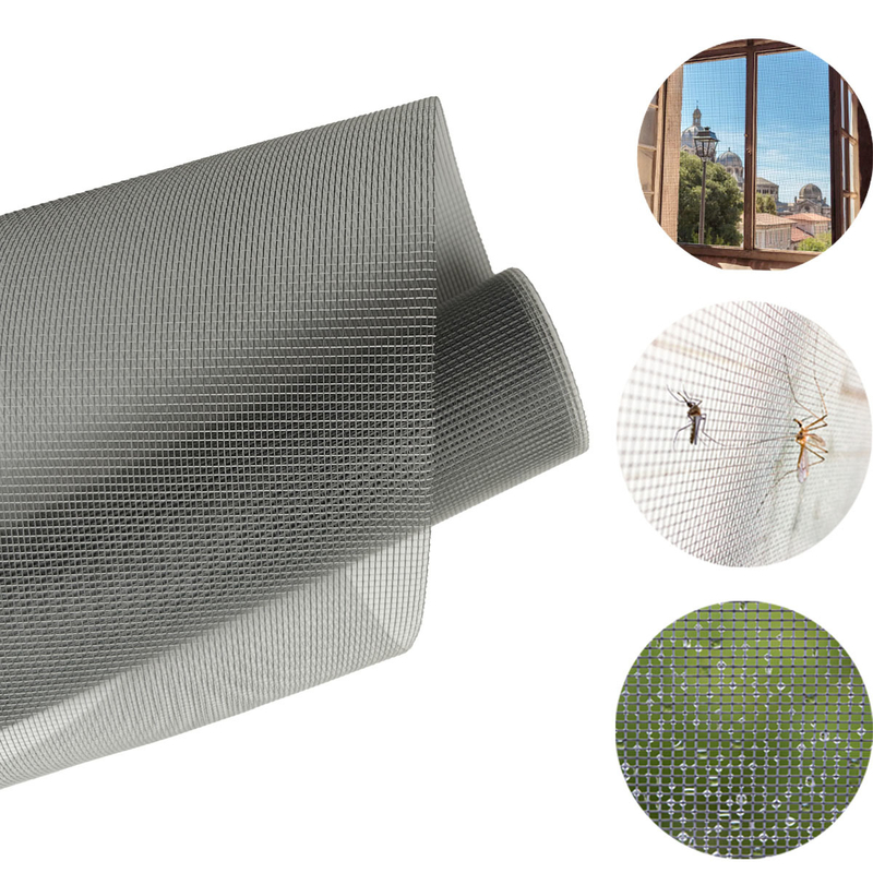 Disesuaikan 22*22 Serat kaca Mosquito Mesh Dengan Lapisan Kuning 0.28mm Wire Diameter Dan 1,2m Lebar