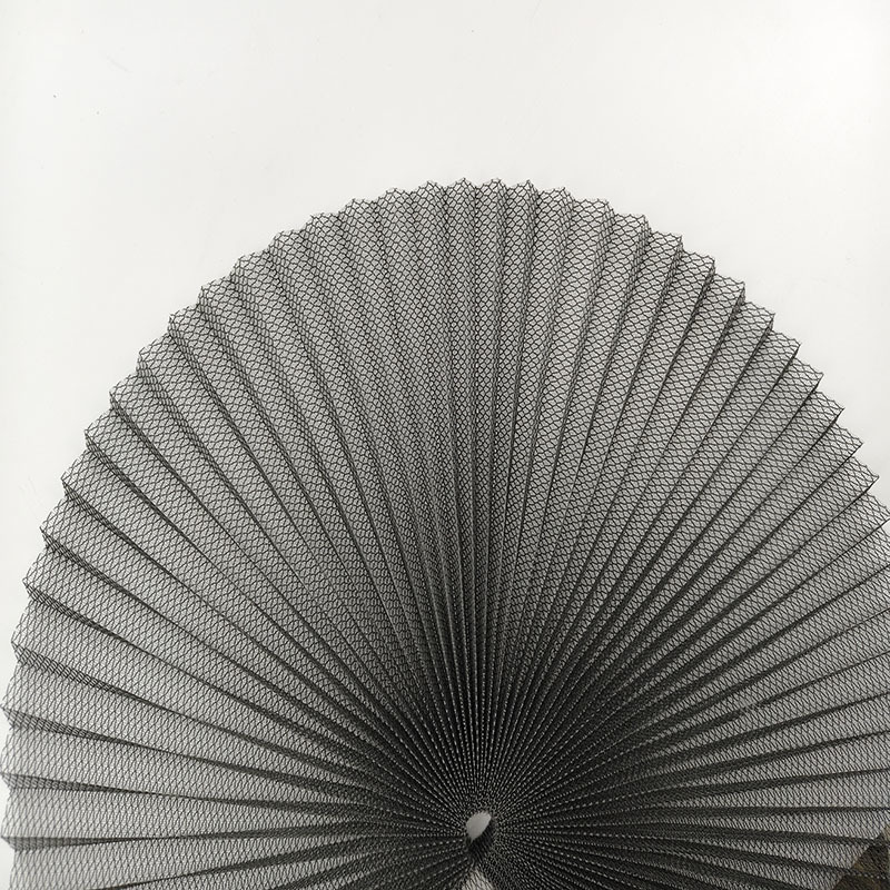 Layar Jendela Pintu Geser Lipat 45g Polyester Pleated Insect Screen With Plisse Lebar 0,5-3,5m