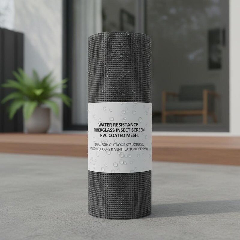 Kasa Nyamuk Fiberglass Tahan Air Jaring Dilapisi PVC Ideal untuk Struktur Luar Ruangan Jendela Pintu dan Bukaan Ventilasi