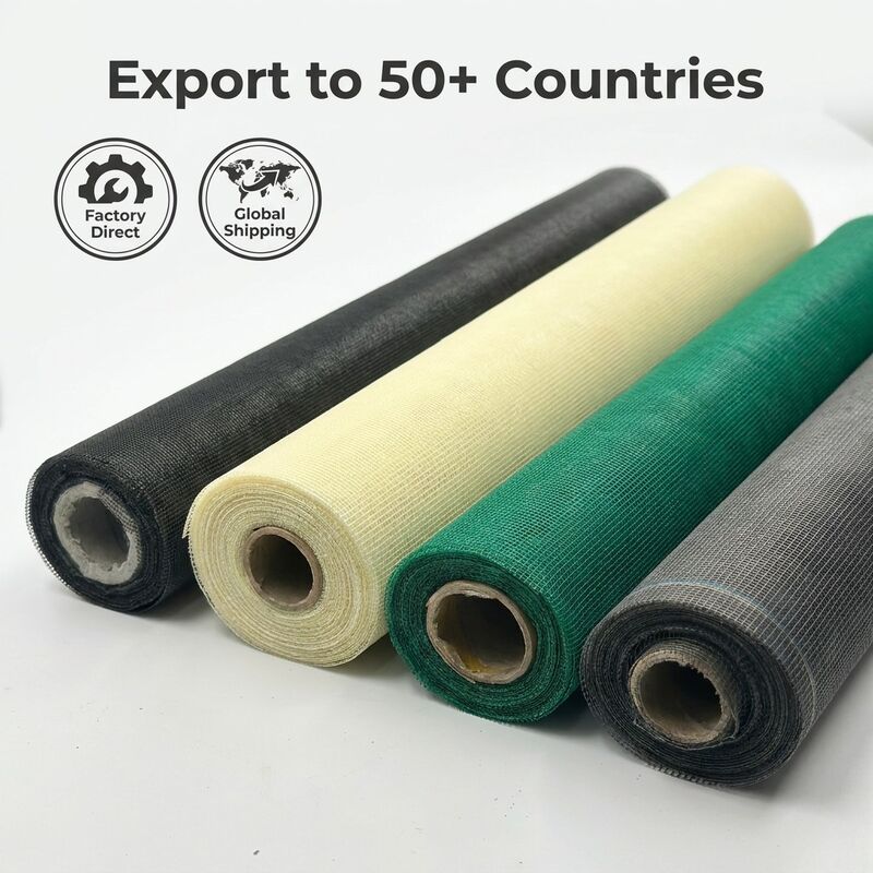 Layar Jendela Layar Serangga Fiberglass Polos Tahan Korosi Solusi Ideal untuk Bangunan Komersial yang Membutuhkan Pengendalian Serangga