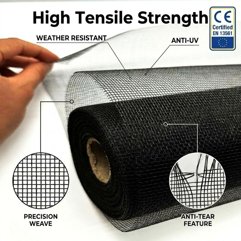 Premium Serat Kaca Insect Screen Mesh Roll untuk Windows ️ Fly & Bug Proof, Bulk Wholesale, Custom Size Tersedia