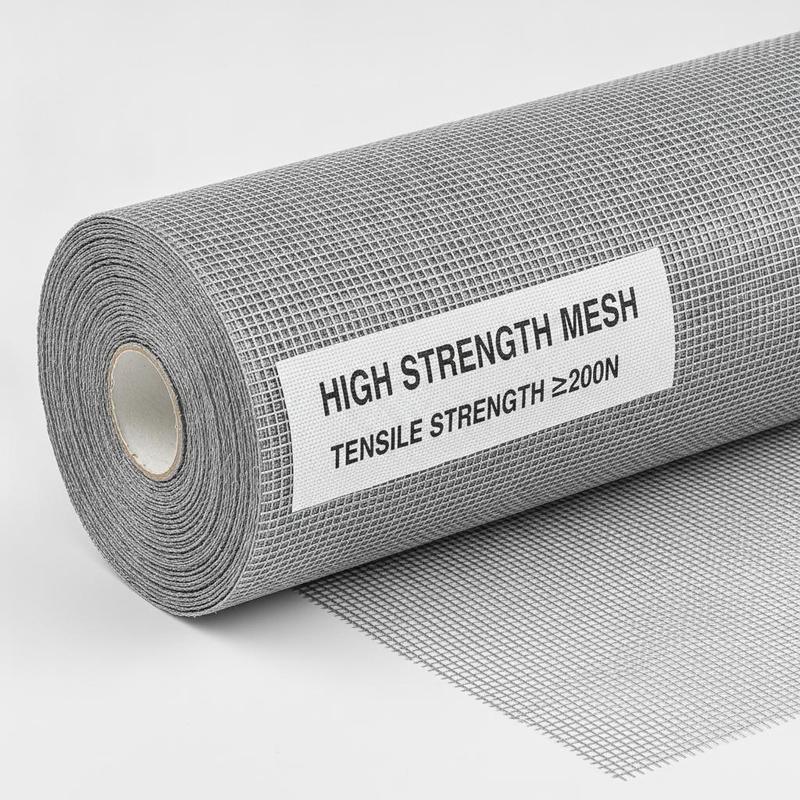 Kasa Serangga Fiberglass Tenun Polos Menawarkan Kekuatan Tarik ≥200N Logo Kustom Jaring Kekuatan Tinggi untuk Pintu dan Jendela