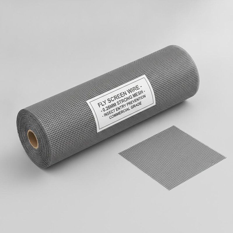 Fiberglass Fly Screen Wire 028mm Strong Mesh Dirancang Untuk Mencegah Serangga Masuk Ke Bangunan Komersial