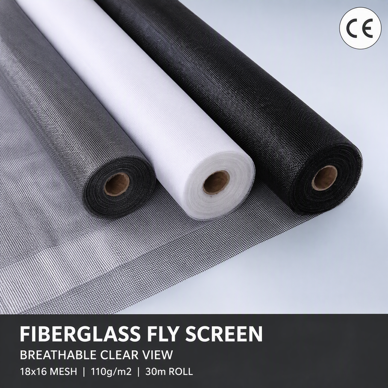 Fiberglass Fly Screen Wire 028mm Strong Mesh Dirancang Untuk Mencegah Serangga Masuk Ke Bangunan Komersial