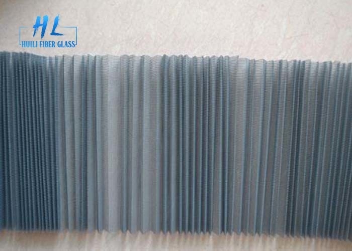18mm Tinggi Lipat 20x20 Mesh Resistance UV Pleated Insect Screen untuk jendela dan pintu