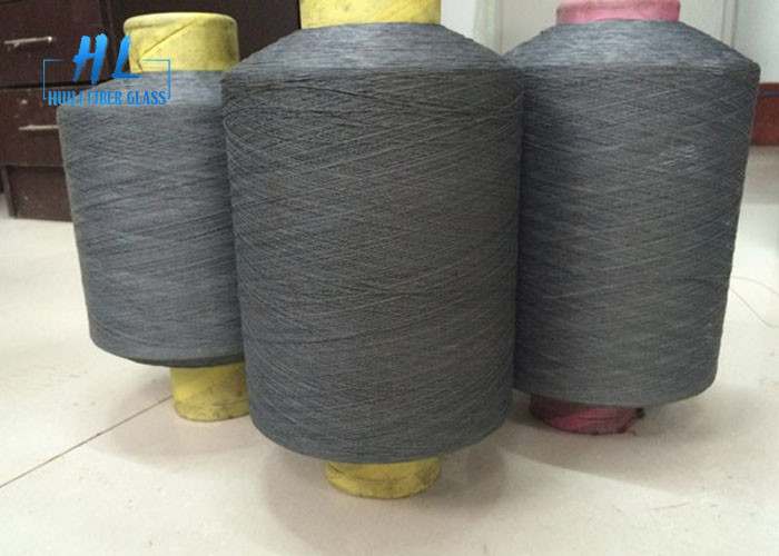 Disesuaikan 34tex 1/0 Fiberglass Yarn Diameter 0,2mm dengan PVC Coating Spray Up Roving Technique