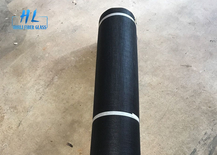 18 * 16 Ukuran Mesh 120g Layar Jendela Fiberglass Mesh Warna Hitam