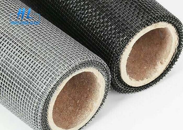 Mudah Dibersihkan Layar Serangga Fiberglass Warna Hitam Dan Abu-abu Digunakan Untuk Bangunan