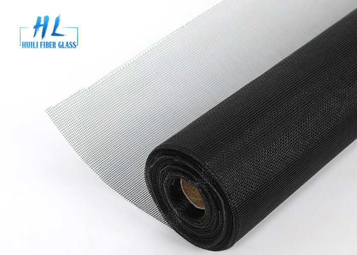 18 * 16 115g Layar Fiberglass Serangga Warna Hitam Tidak Mudah Terbakar Karat