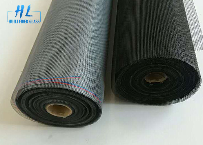 17 * 15 Layar Serangga Fiberglass Abu-abu Dan Hitam Digunakan Untuk Windows Dan Pintu
