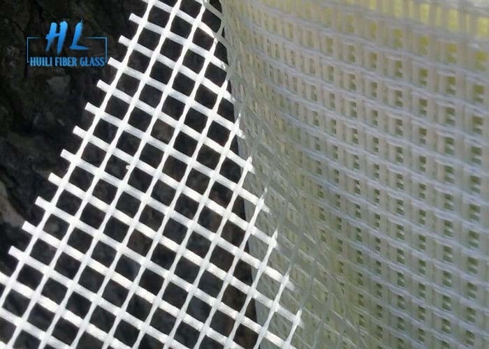 5 * 5 MM Fiberglass Mesh Net Suhu Tinggi Tahan Warna Putih