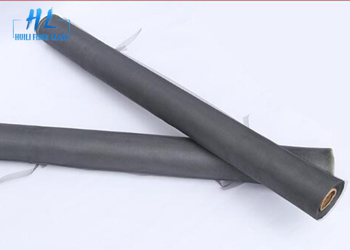 17 * 14 Warna Hitam PVC Dilapisi Fiberglass Kelambu Untuk Mencegah Serangga