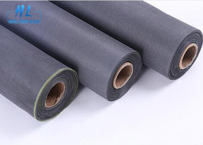 17 * 14 Warna Hitam PVC Dilapisi Fiberglass Kelambu Untuk Mencegah Serangga