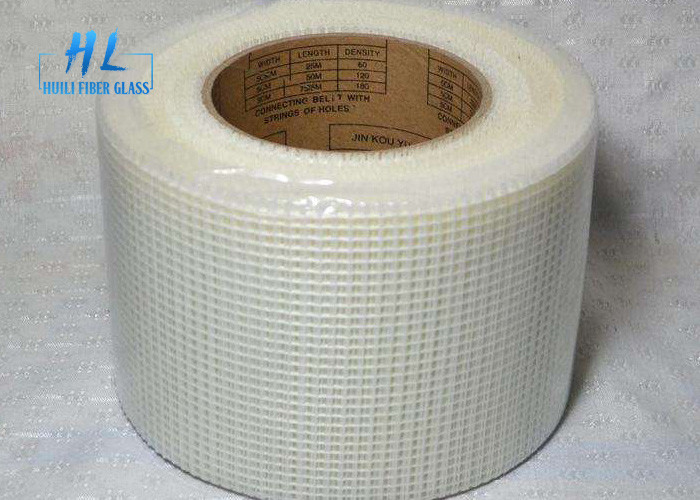 30% Kandungan lem Pita Kain Kaca / Pita Fiberglass Self Adhesive Tahan Alkali Dengan Sampel Gratis