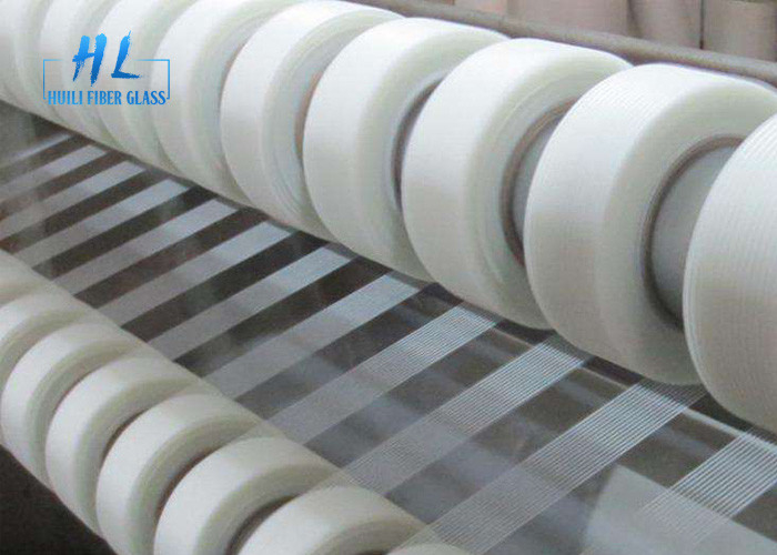 65gsm Plain Woven Glass Cloth Adhesive Tape Fiberglass Mesh Tape untuk sendi drywall