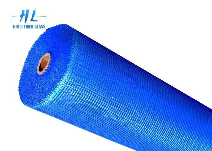 C Glass Fiberglass Mesh dengan Kekuatan Tarikan 300N-800N untuk Wall White/Blue/Yellow Coated Square Mesh