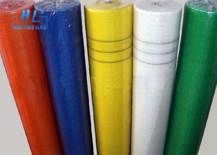 Mosaik Fiberglass Mesh Roll Putih Urea Lem Coated C Kaca Untuk Dewan Gypsum