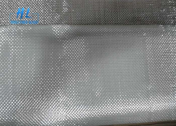 Flame Retardant White E Glass Fiberglass Fabric 200gsm Kain untuk aplikasi kekuatan tarik