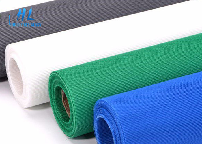 16 * 16 Mesh Polyester Serangga Layar Roll Putih Abu-abu Biru Hijau Warna Opsional