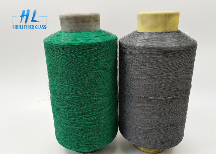 E Kaca PVC dilapisi benang serat kaca Diameter 0.2mm Semprot Up Roving untuk kemasan karton