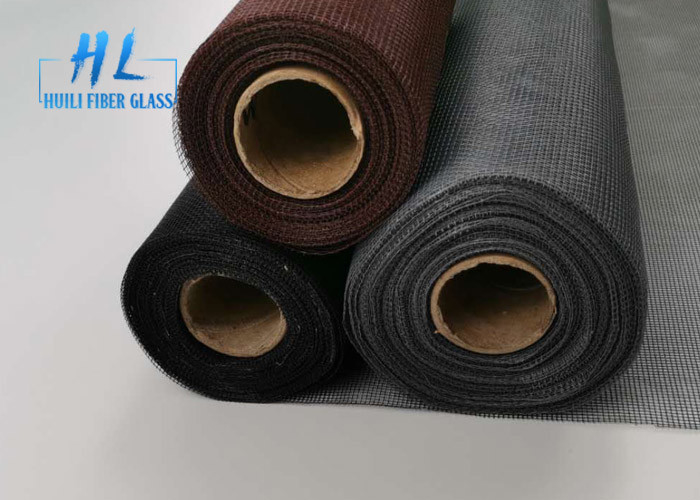 17 * 14 Gading Warna PVC Coated Fiberglass Kelambu Untuk Windows