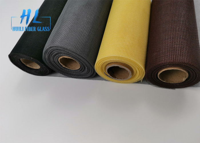 17 * 14 Gading Warna PVC Coated Fiberglass Kelambu Untuk Windows