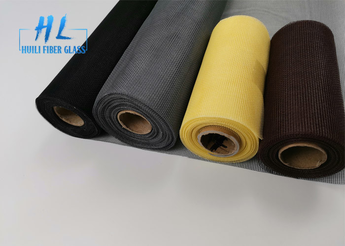 17 * 16 Warna Abu-abu 120g Layar Serangga Fiberglass Untuk Windows Dan Pintu