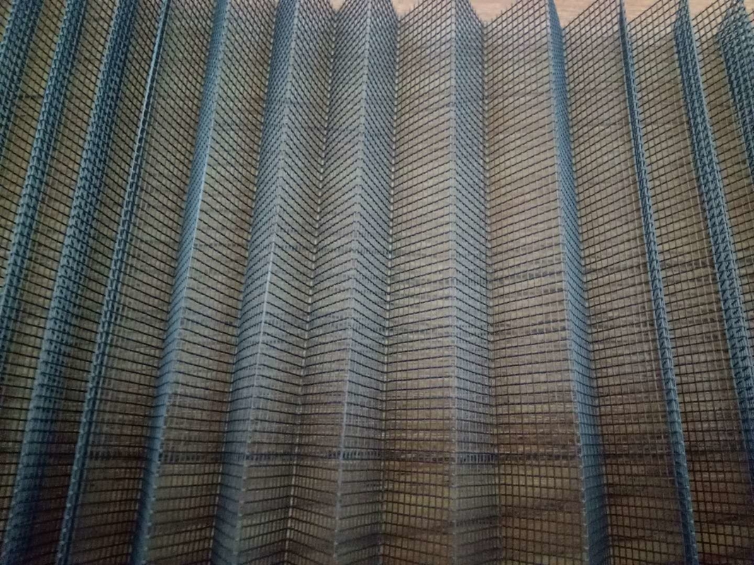 17 * 15 Mesh Warna Abu-abu Poliester Lipit Jala Untuk Pintu Geser