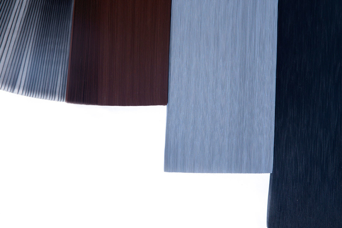 17 * 15 Mesh Warna Hitam Polyester Plisse Mesh Untuk Pintu Geser Windows