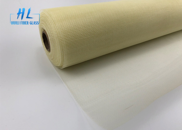 Layar Jendela Fiberglass 18 * 16 Mesh 120G Dengan Warna Kuning dan Abu-abu