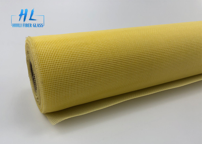 Layar Jendela Fiberglass 18 * 16 Mesh 120G Dengan Warna Kuning dan Abu-abu