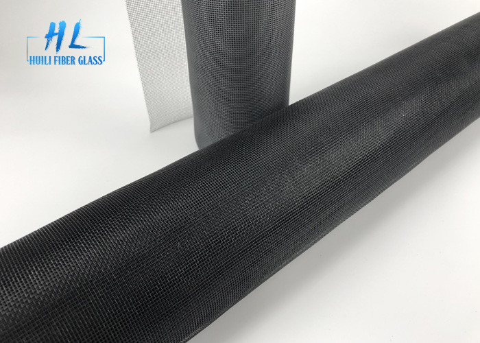 Fire Resistant Fiberglass Fly Screen Mesh dalam 18*16 Weave Plain Weave Hook Closure 3,0m lebar