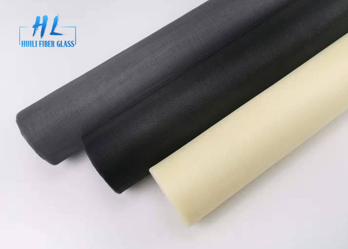 18 * 16 Mesh PVC dilapisi fiberglass kelambu Dengan Warna Kuning