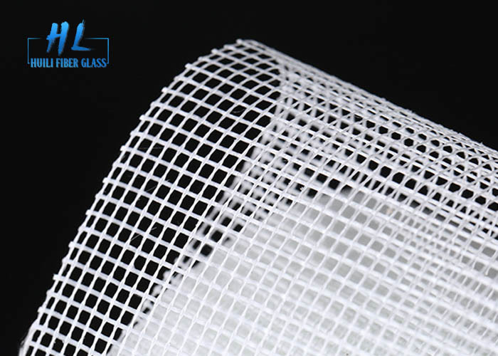 75g 4 * 4 1,6 m lebar Fiberglass Mesh C - Benang Kaca Untuk Dukungan Marmer