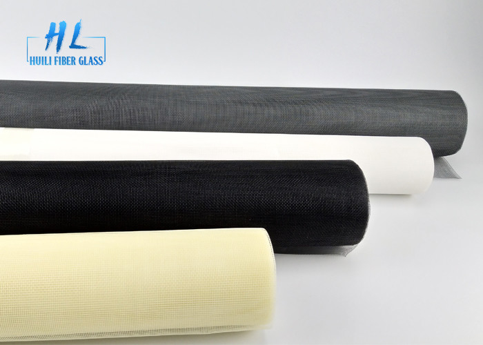 Layar serangga Fiberglass tahan api 20x20 Mesh Warna Abu-abu