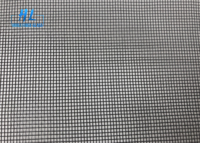 48ft * 100ft PVC Dilapisi 105g Fiberglass Mosquito Mesh Warna Hitam 18 * 16