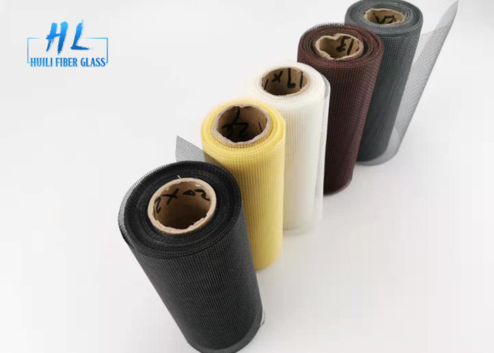 PVC Coated Api warna Hitam Fiberglass Mosquito Mesh Untuk Mencegah