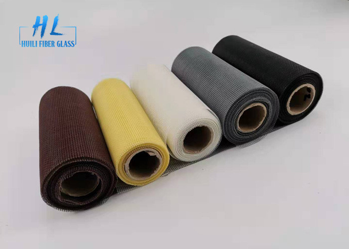 PVC Coated Api warna Hitam Fiberglass Mosquito Mesh Untuk Mencegah