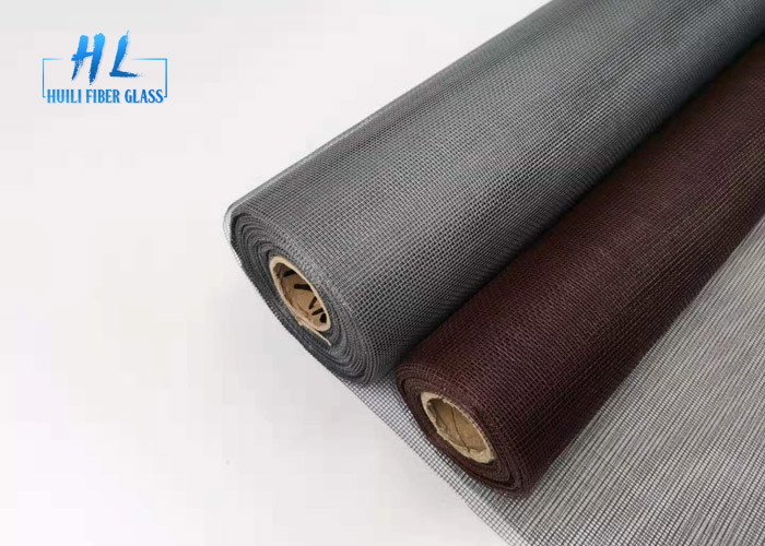 1.2m Dark Fiberglass Mesh Fabric With Hook Closure 18*16 Mesh 30m Panjang